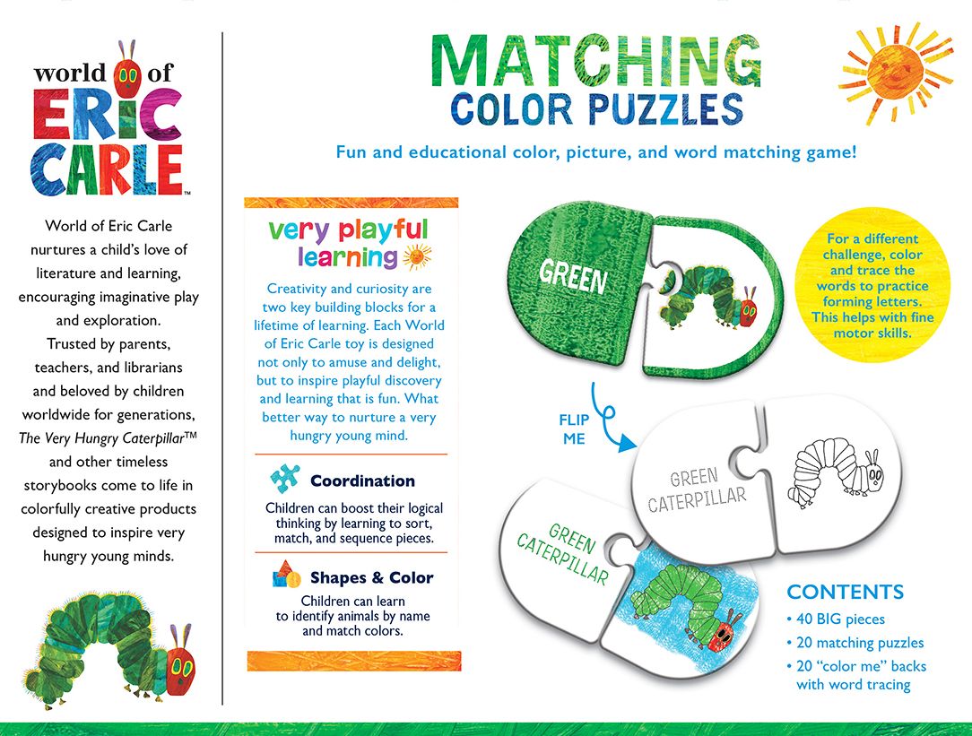 Eric Carle Colors Matching Puzzles