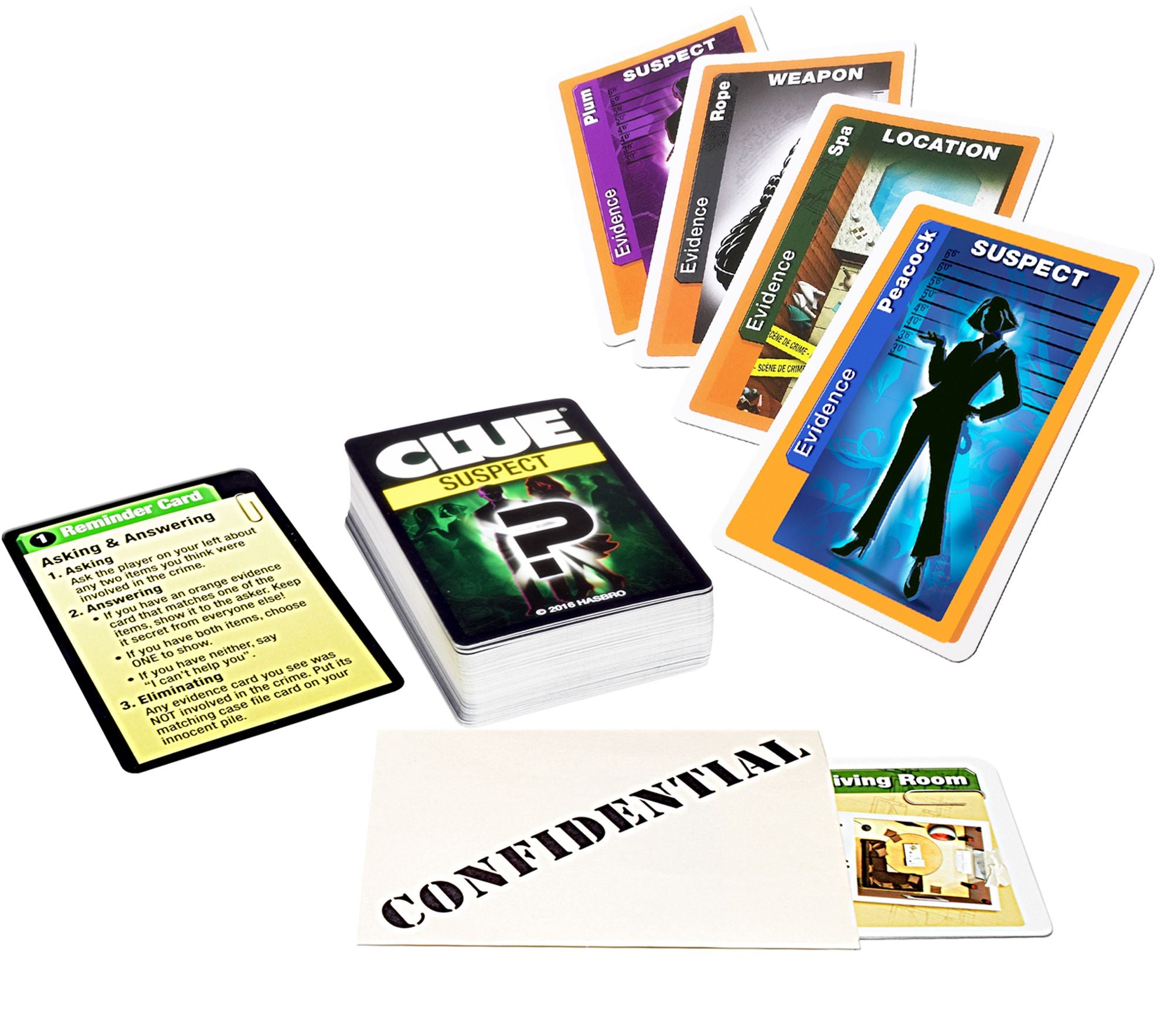 Clue Suspect Card Game