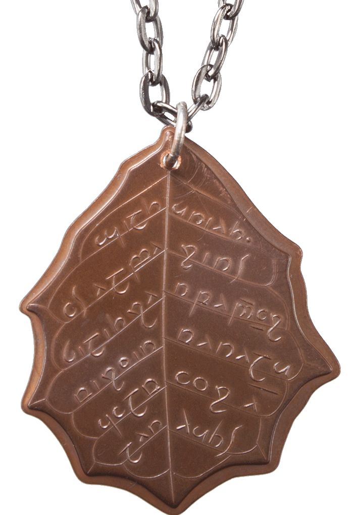 Elvish Copper Leaf of Fall Necklace