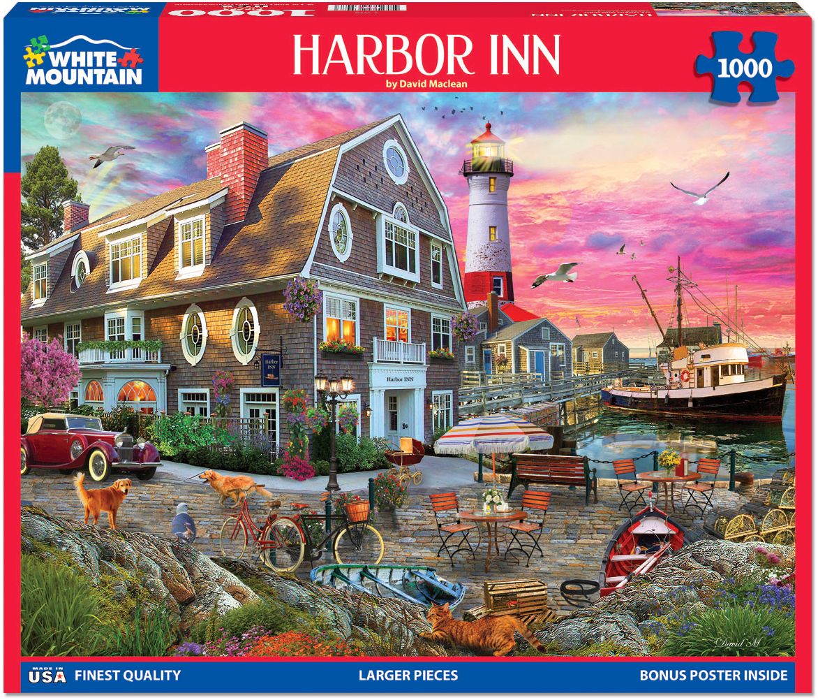 White Mountain Puzzles Harbor Inn - 1000 Piece Puzzle