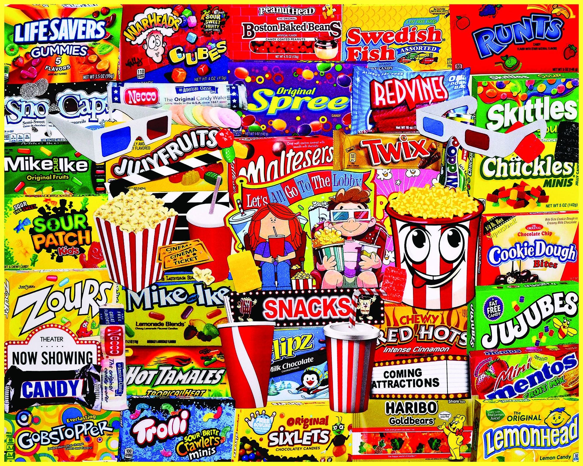 Movie Snacks - 1000 Piece Jigsaw Puzzle