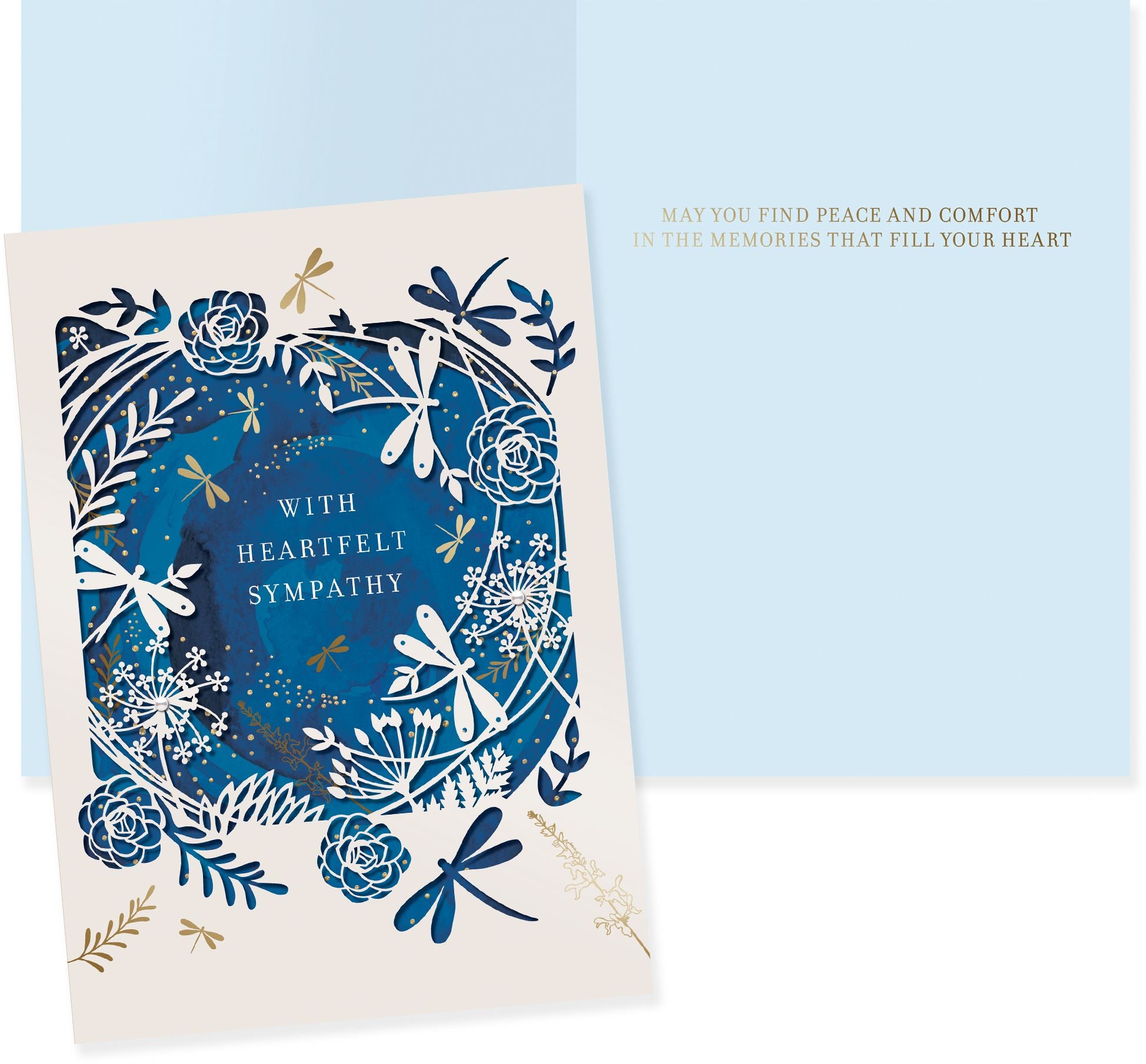 Dragonflies And Plants Card Sympathy