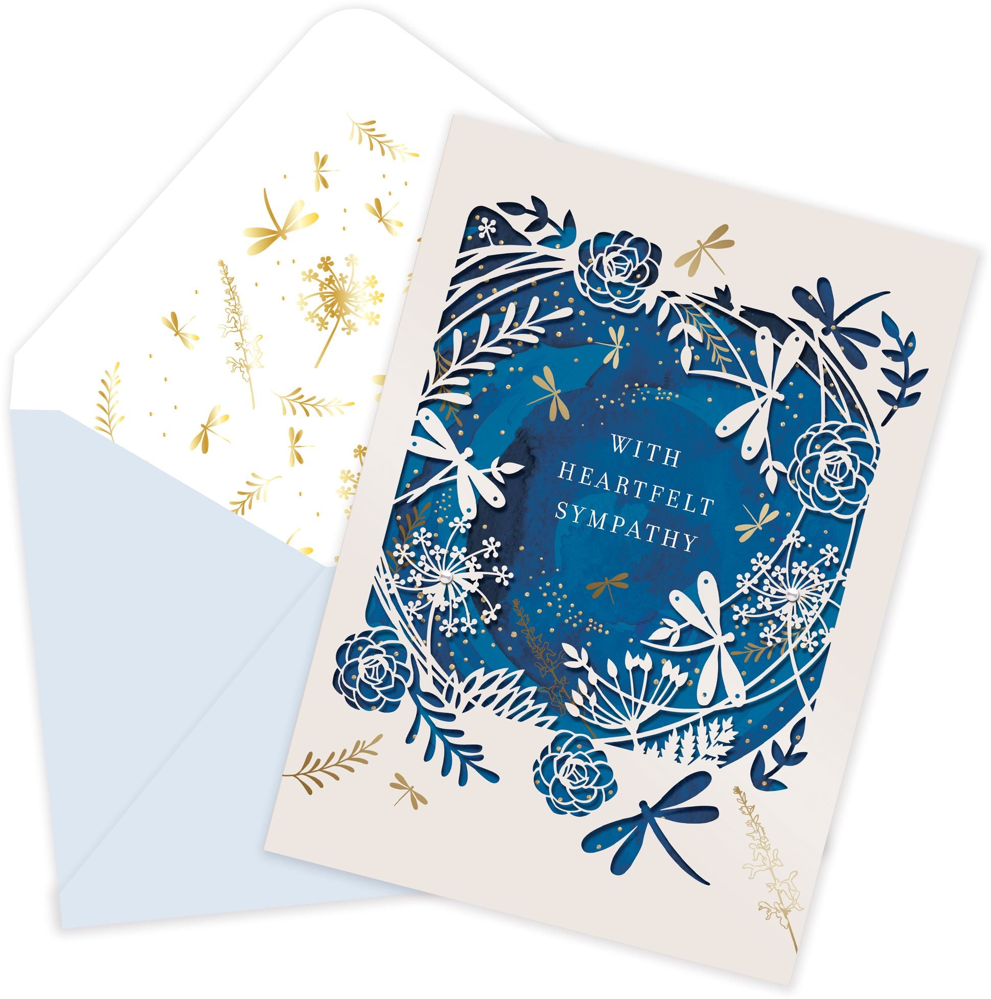 Dragonflies And Plants Card Sympathy