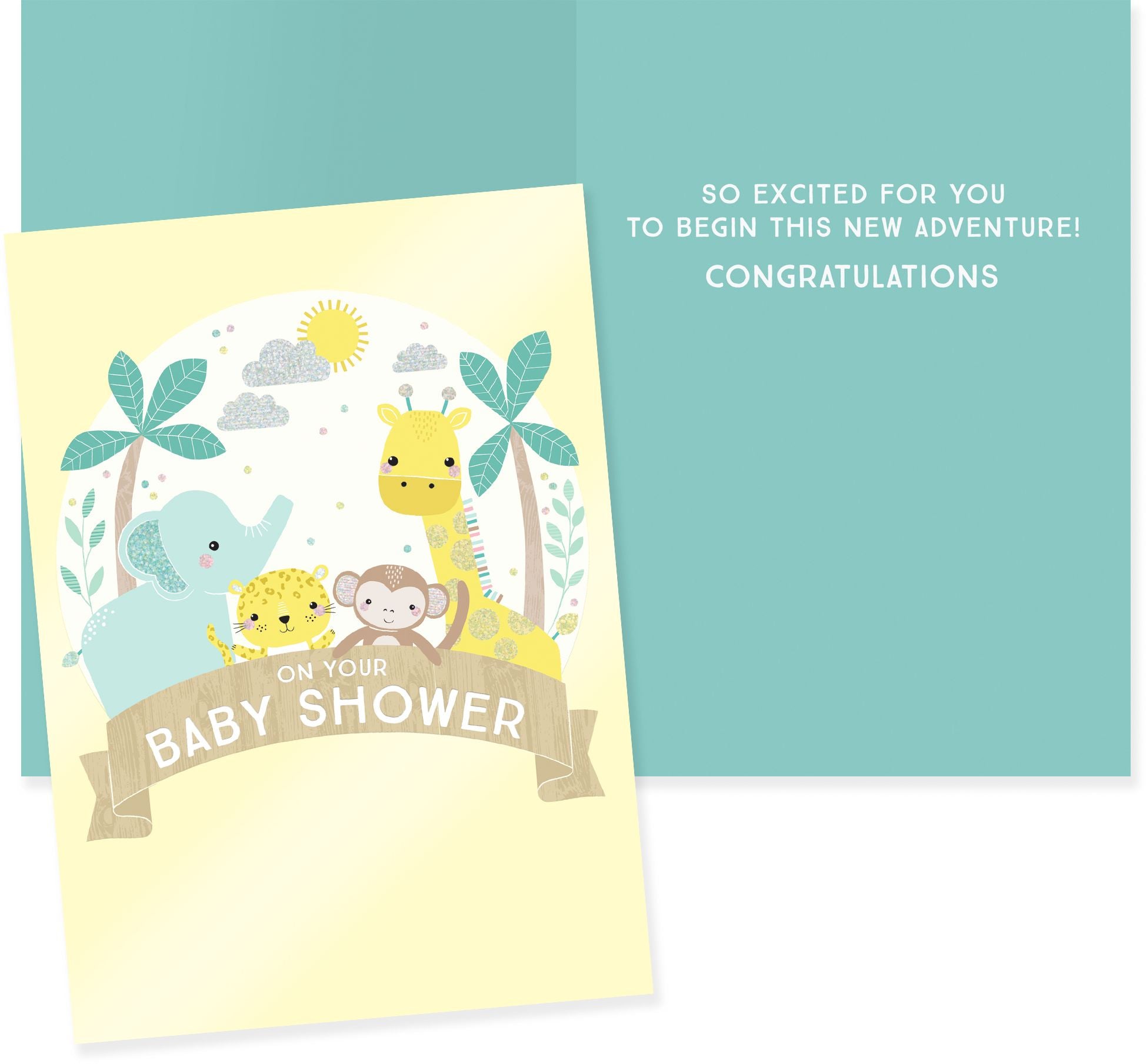 Baby Shower Animals Card Baby Shower