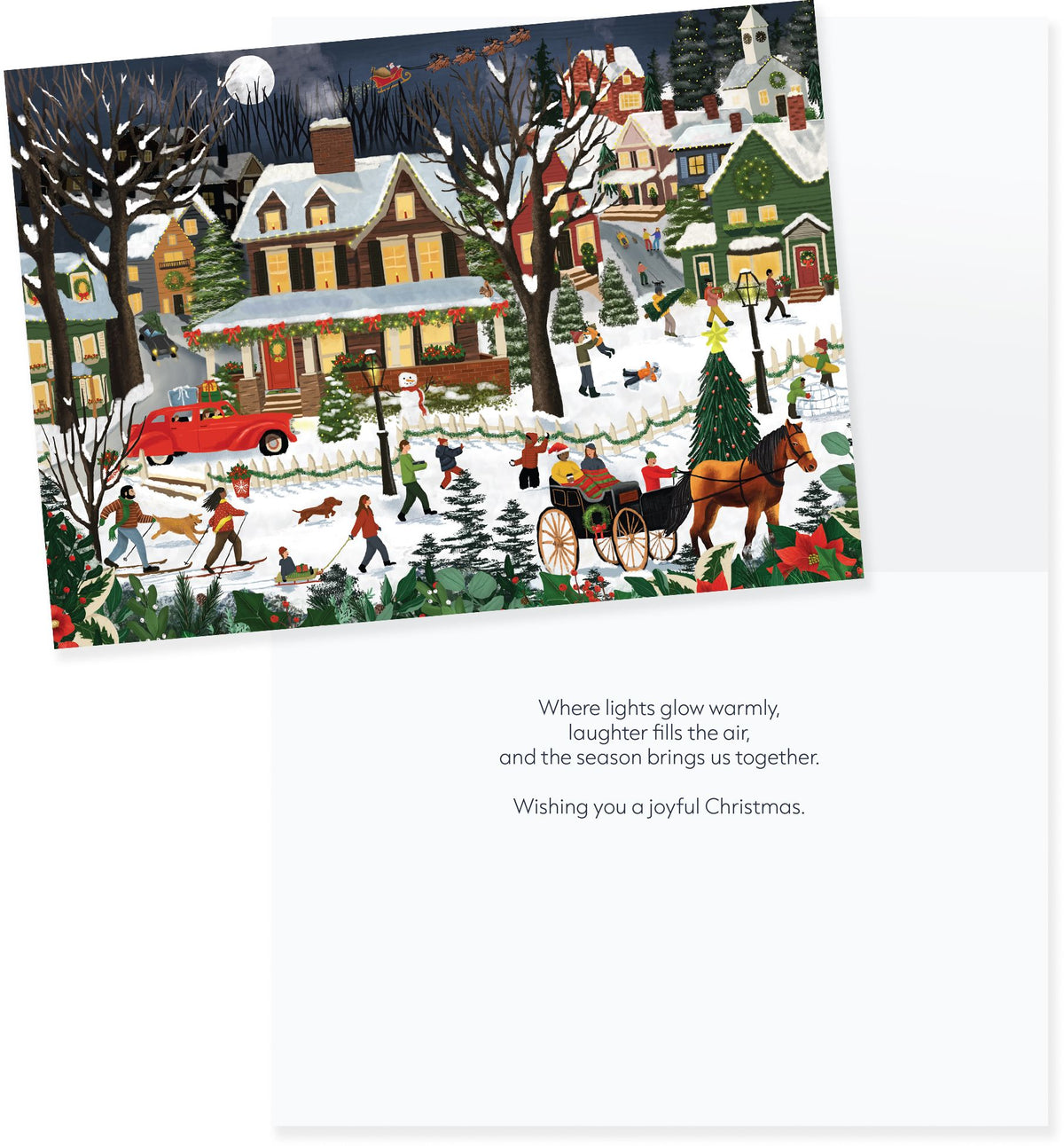 Christmas in the Village Holiday Stationery Set of 14