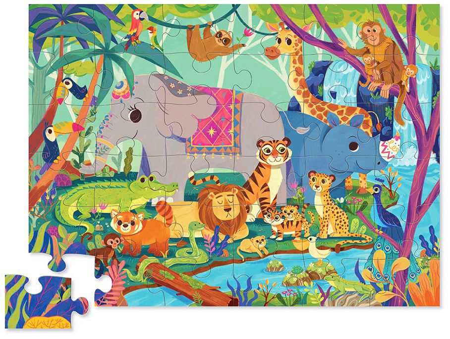 In the Jungle 36 pc floor puzzle