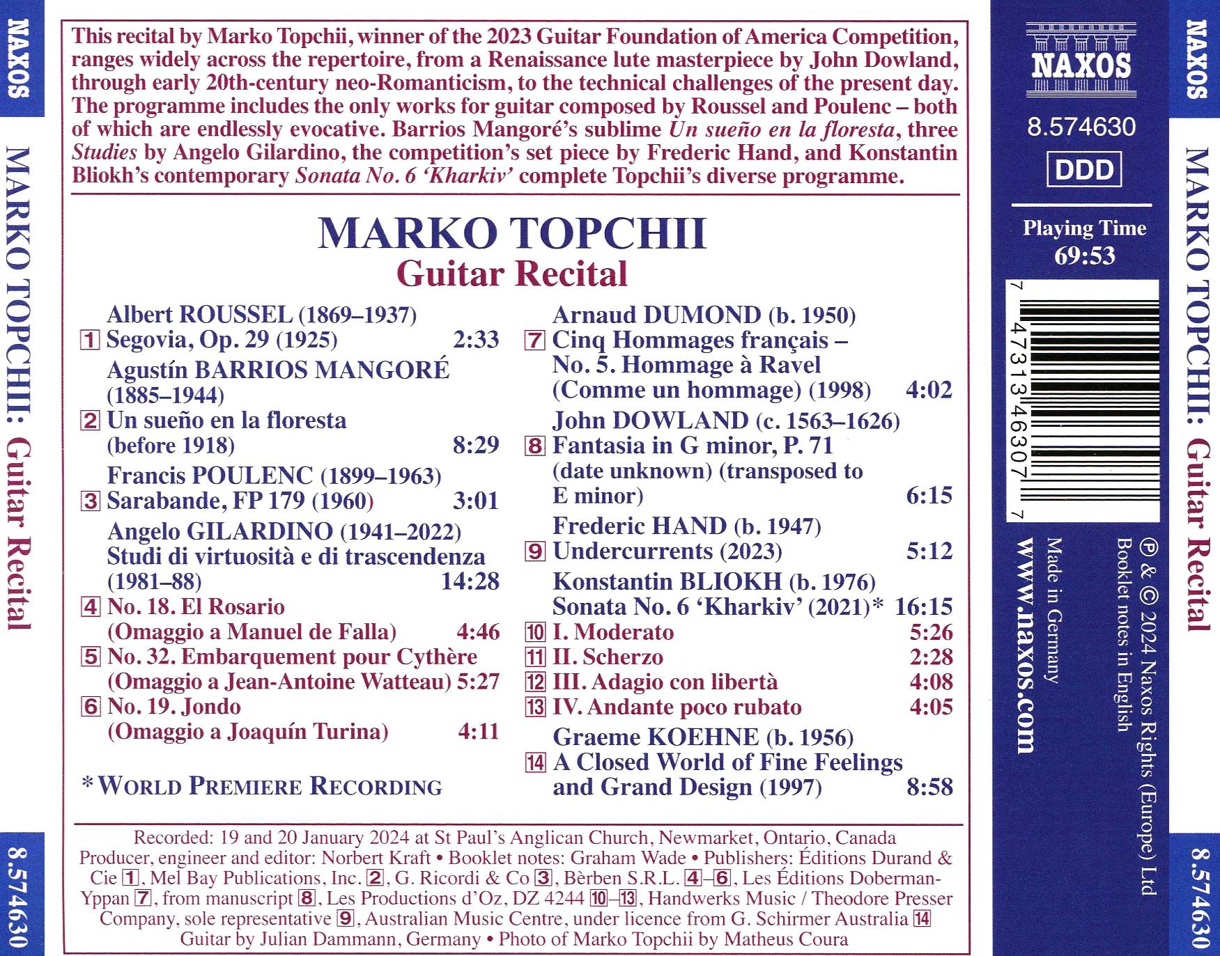 Marko Topchii: Winner 2023 Guitar Foundation of America Competition
