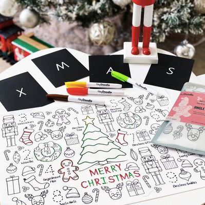 Jingle Bells Classic Coloring & Doodle Mat