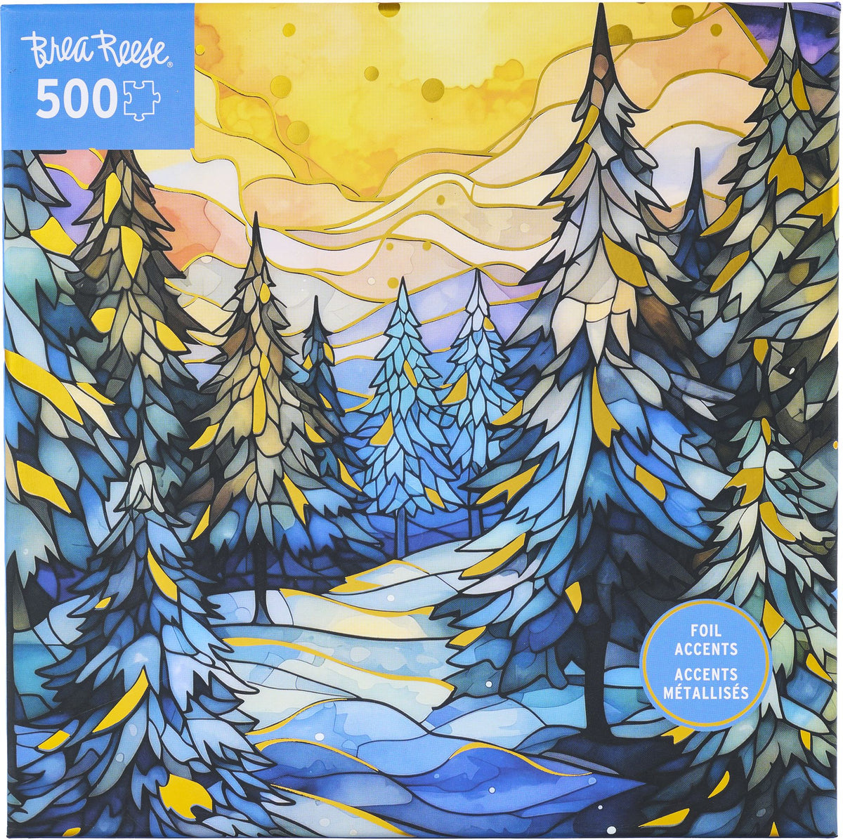 Stained Glass Winter 500 Piece Puzzle