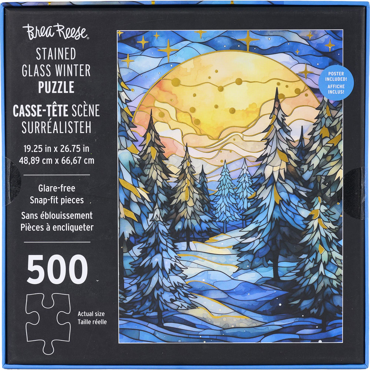 Stained Glass Winter 500 Piece Puzzle