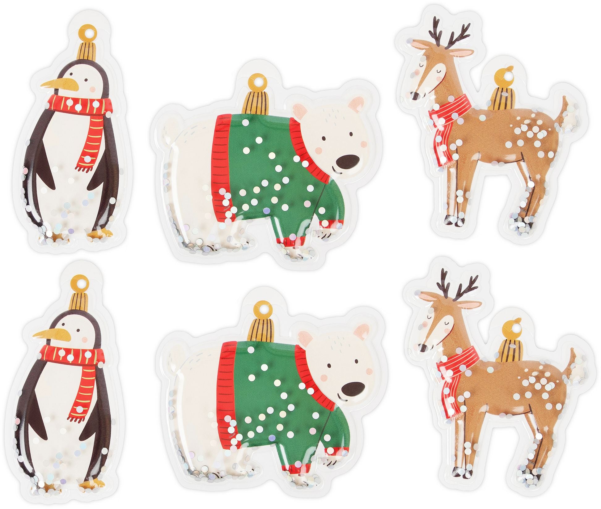 Christmas Critter Shaker Hang Tags