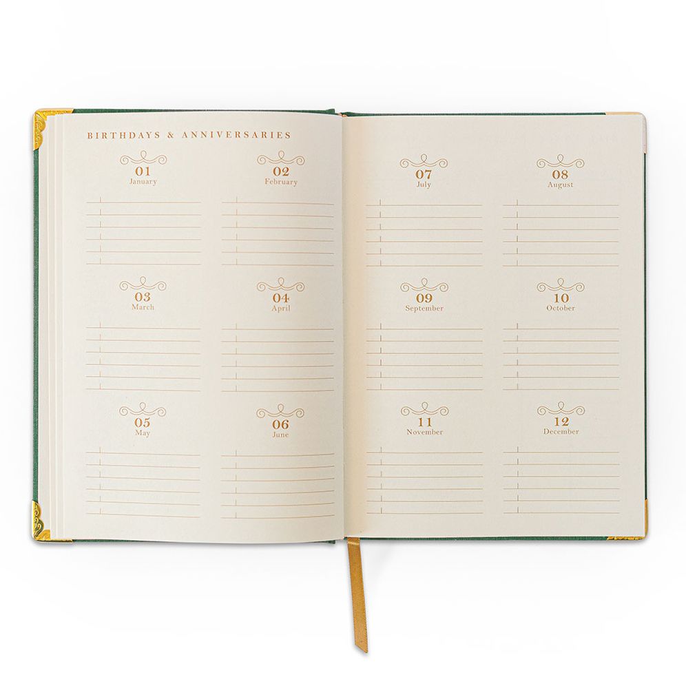 2026 Foil Bow 12-Month Medium Bound Planner