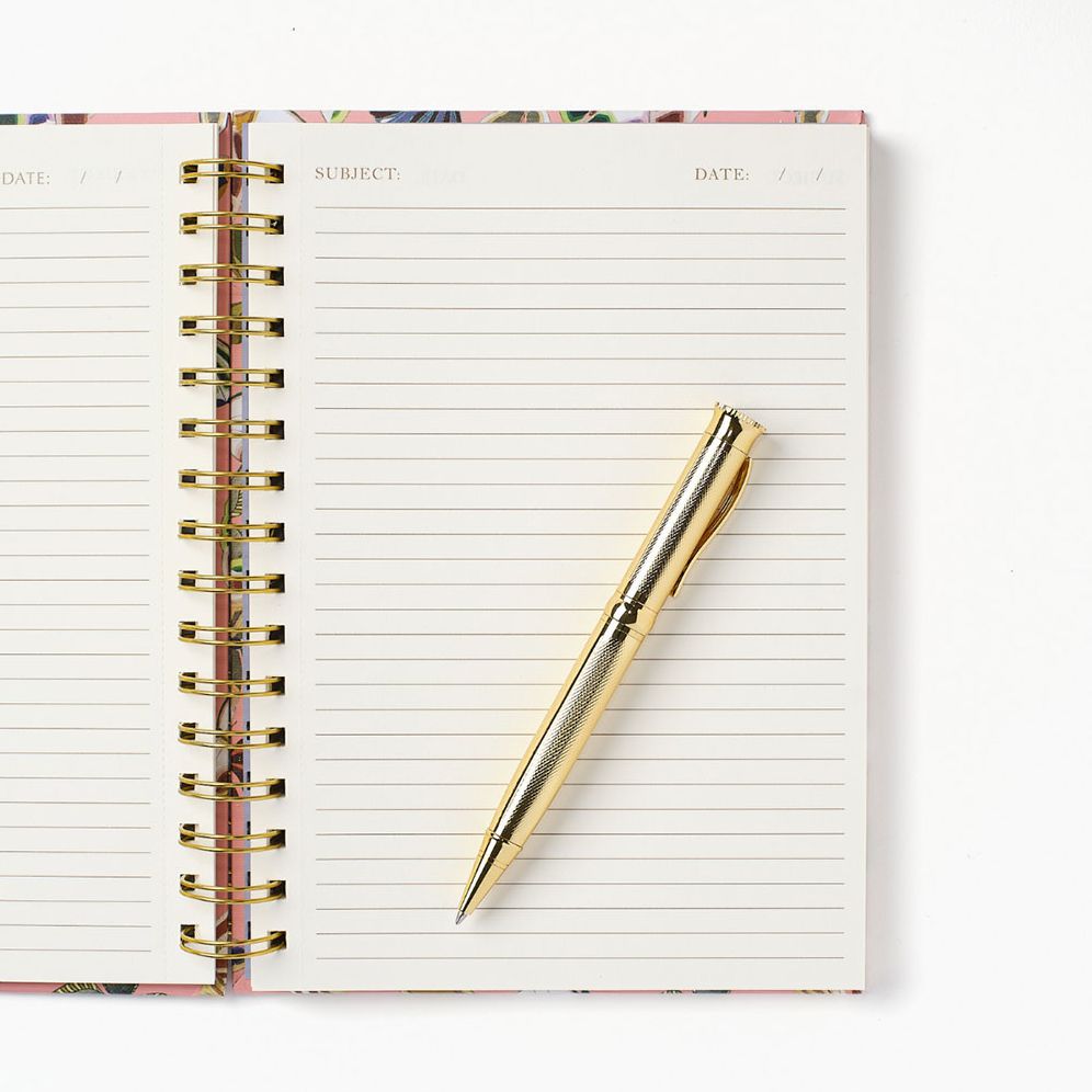 Butterfly Pink Notes Spiral Notebook