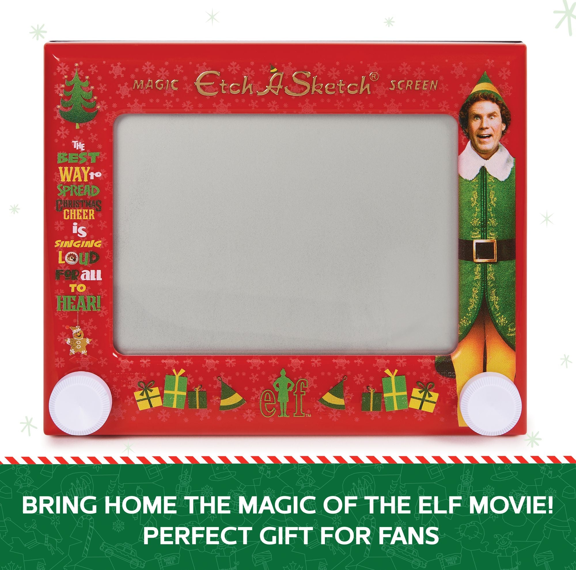 Etch A Sketch, Elf Special Edition, Original Magic Screen, Kids Travel Toy, Drawing Toys for Boys & Girls Ages 3+