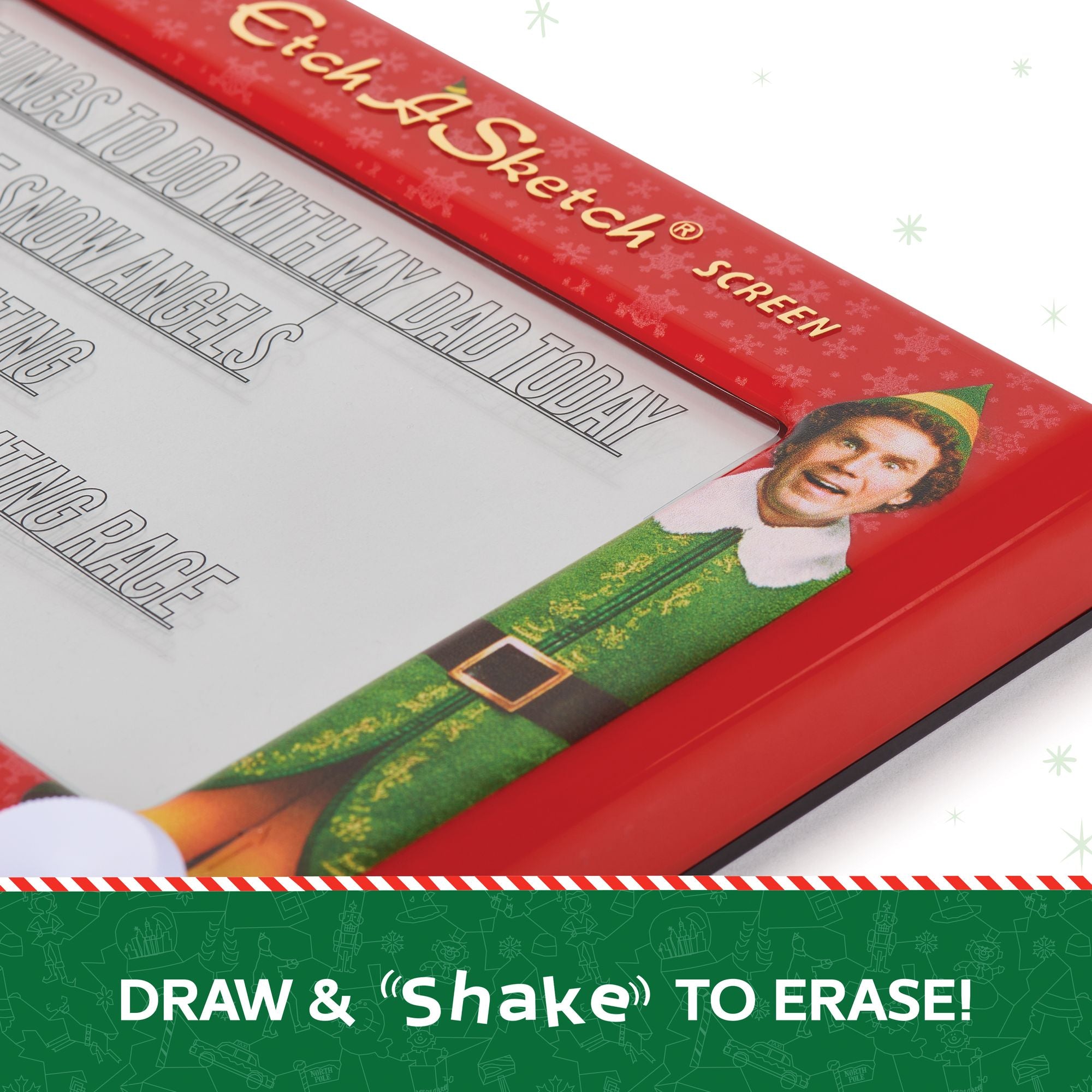 Etch A Sketch, Elf Special Edition, Original Magic Screen, Kids Travel Toy, Drawing Toys for Boys & Girls Ages 3+