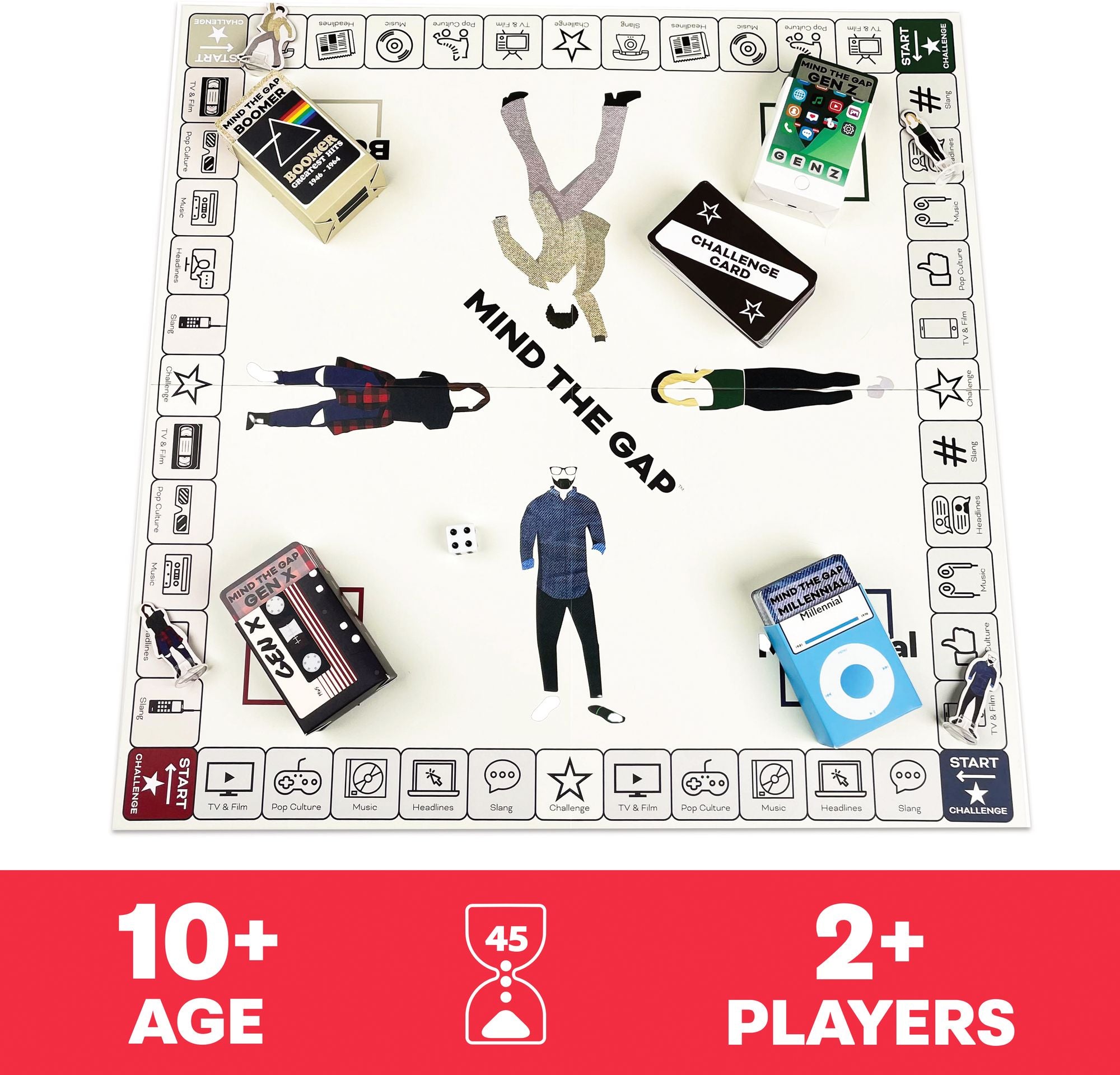 Mind the Gap Deluxe- A Trivia Board Game for the Generations
