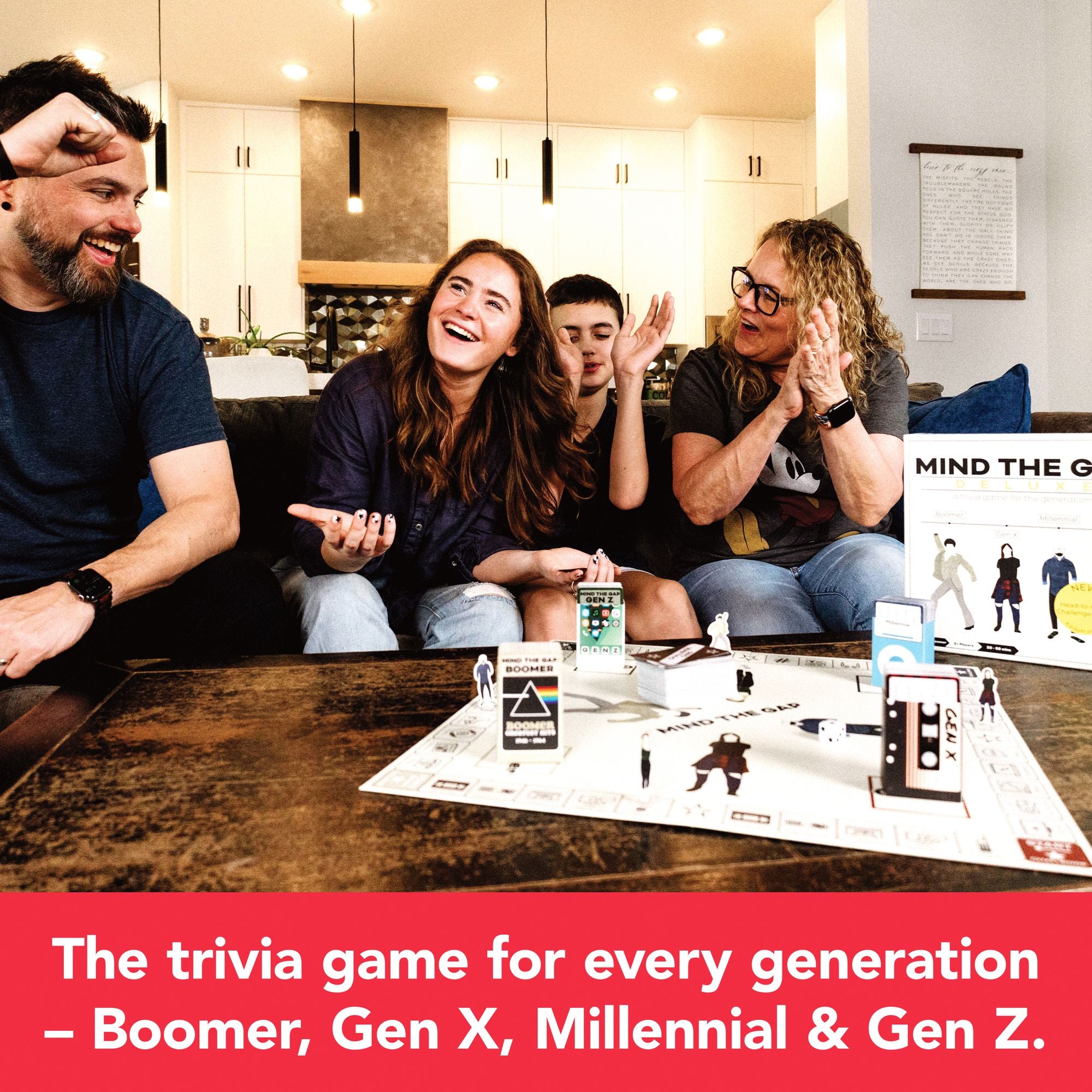 Mind the Gap Deluxe- A Trivia Board Game for the Generations