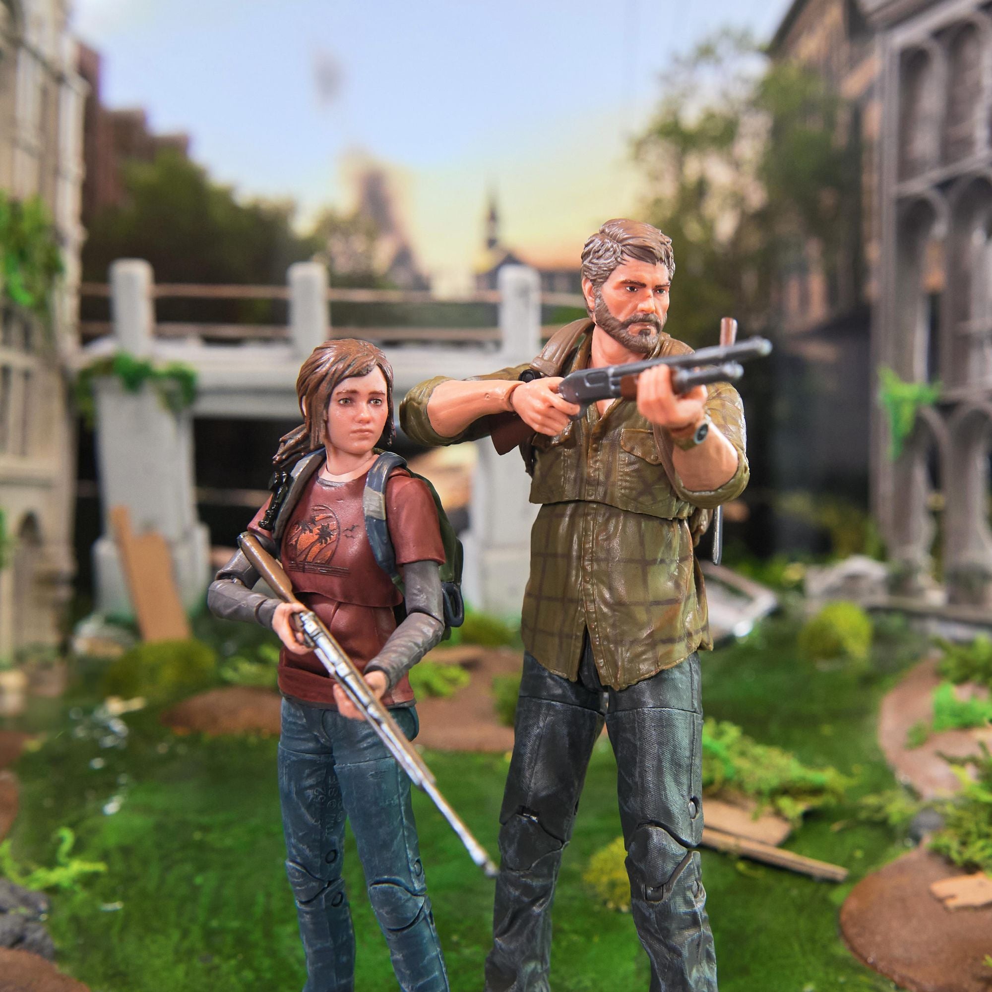 PlayStation The Last of Us 2-Pack, 6" Joel & Ellie Action Figures