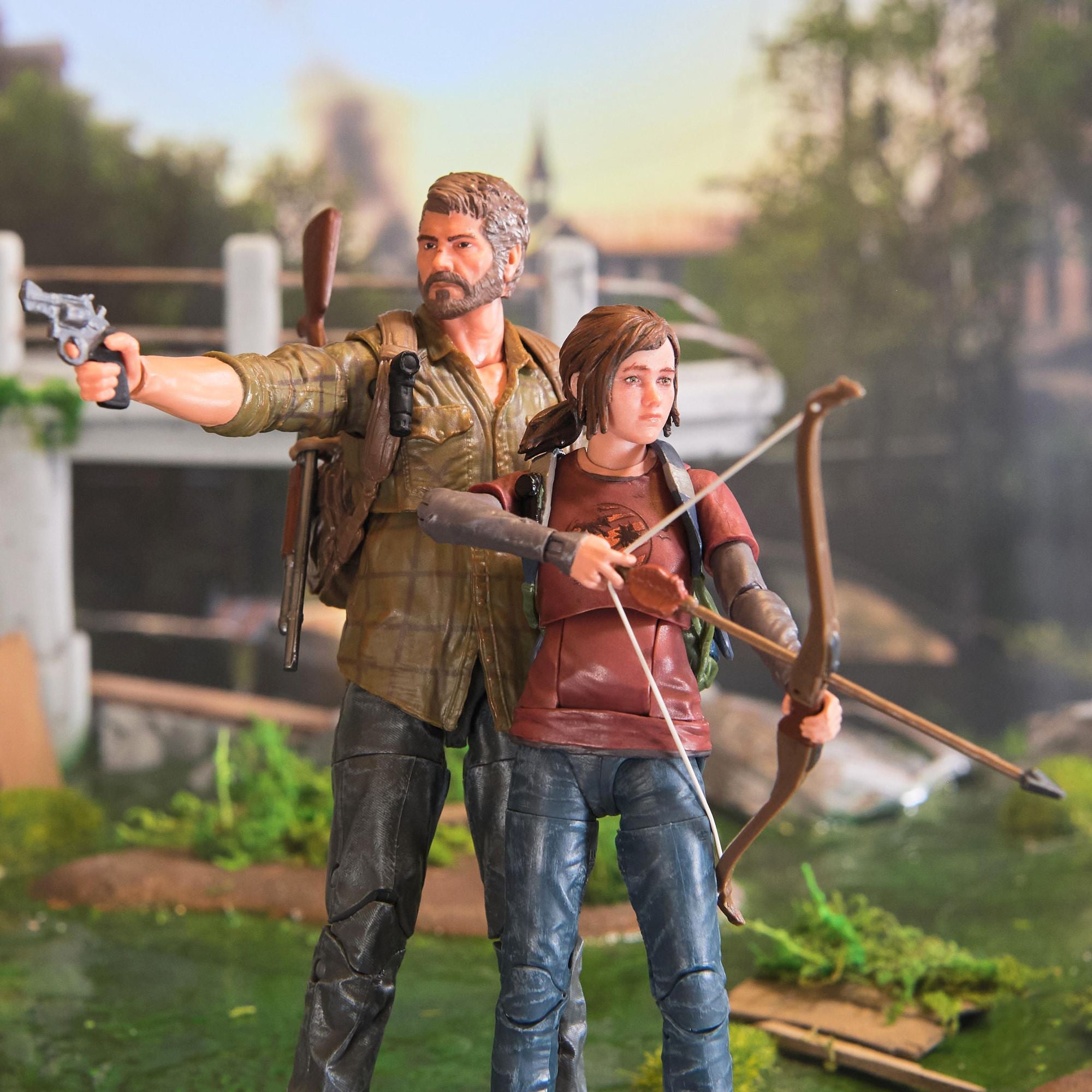 PlayStation The Last of Us 2-Pack, 6" Joel & Ellie Action Figures