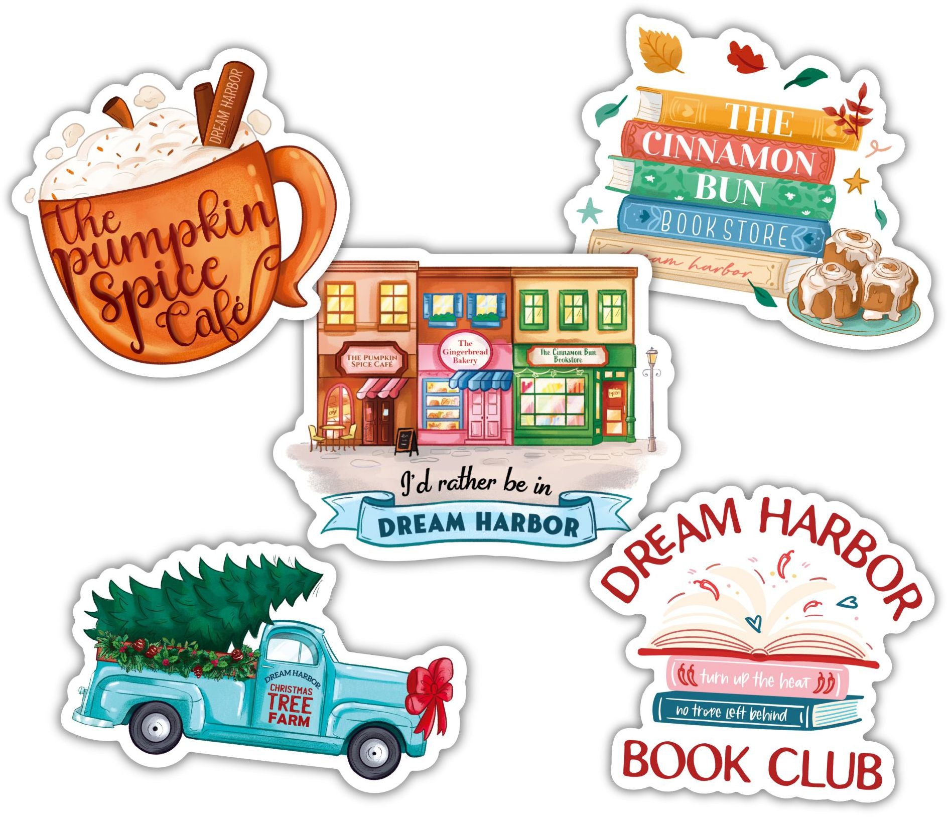 Dream Harbor 5-Vinyl Sticker Pack