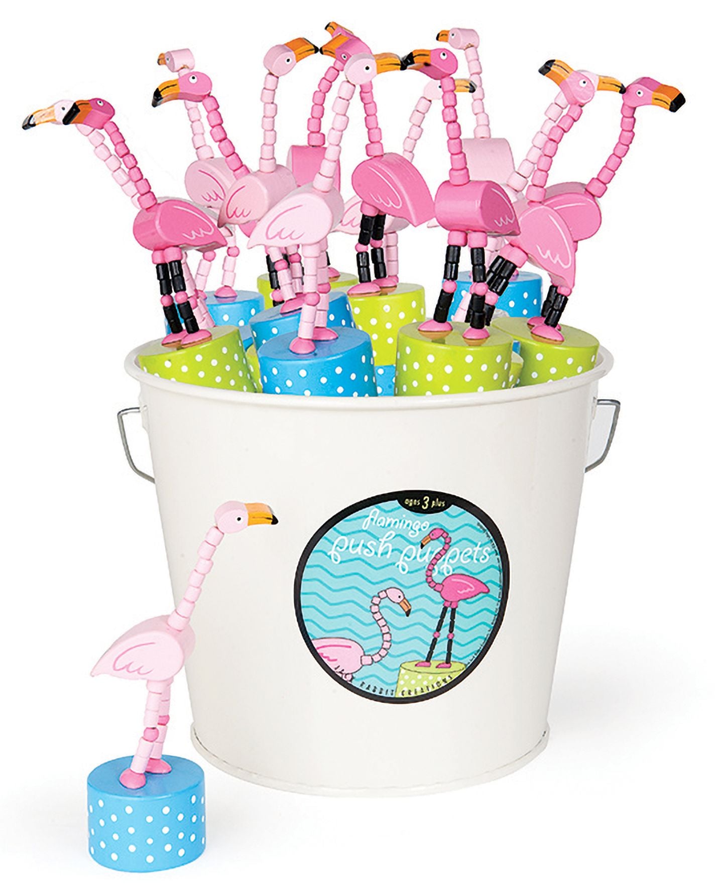 Flamingo Push Puppet