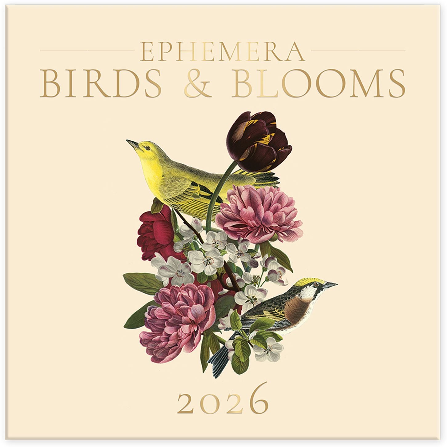 2026 Birds & Blooms Wall Calendar - Exclusive