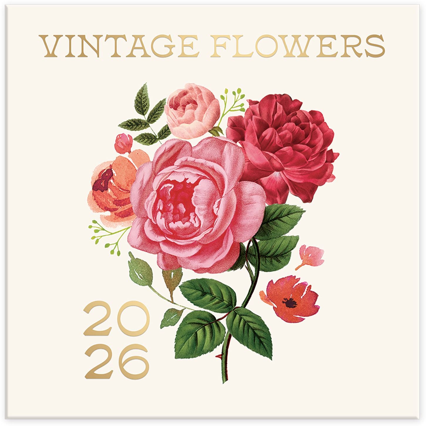2026 Vintage Floral Wall Calendar - Exclusive
