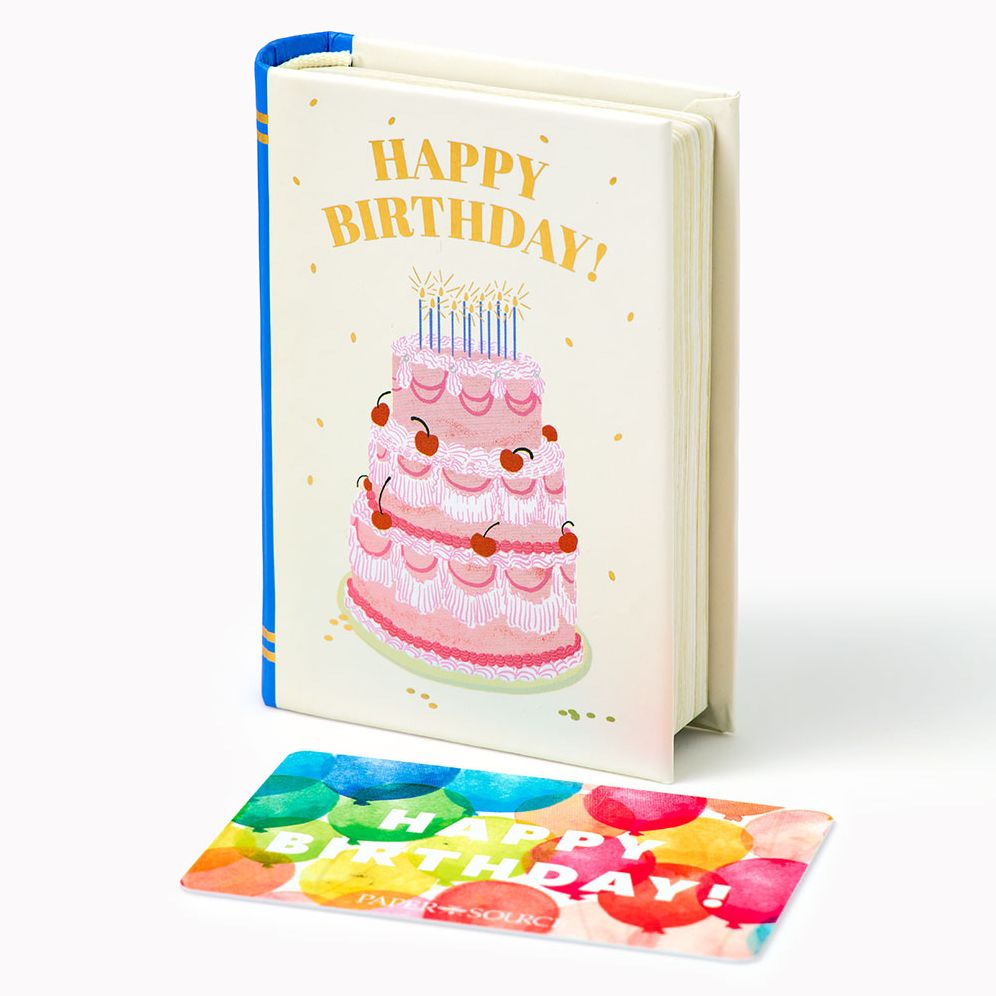 Birthday Vintage Cake Gift Card Holder