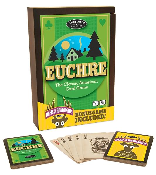 Front Porch Euchre and Deer In The Headllights 2 Card Game Set