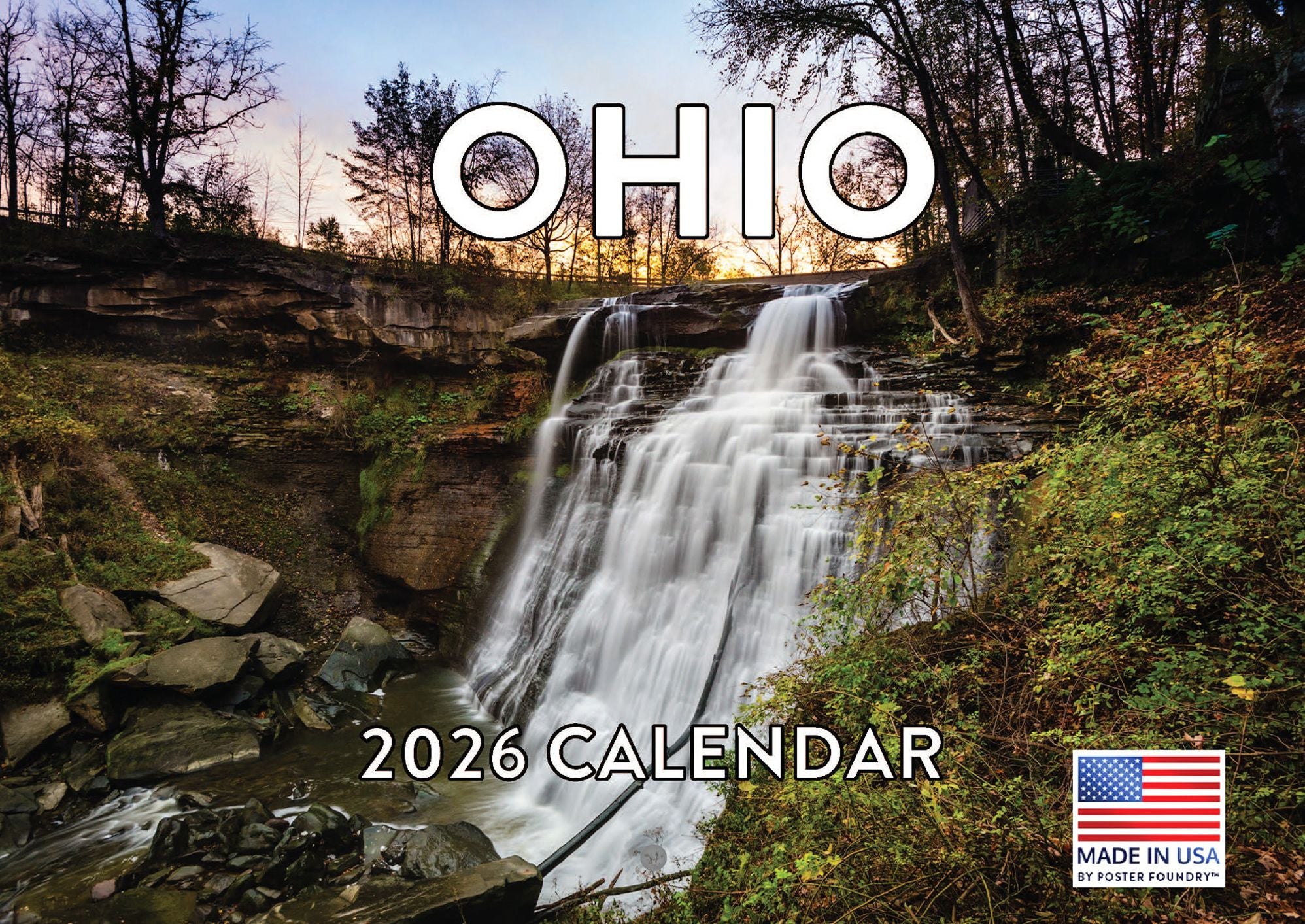 2026 State of Ohio Calendar Monthly Wall Calender 12 Month
