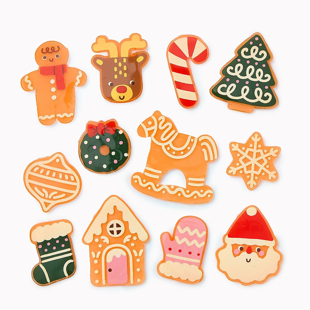 Holiday Window Gel Clings Set of 12