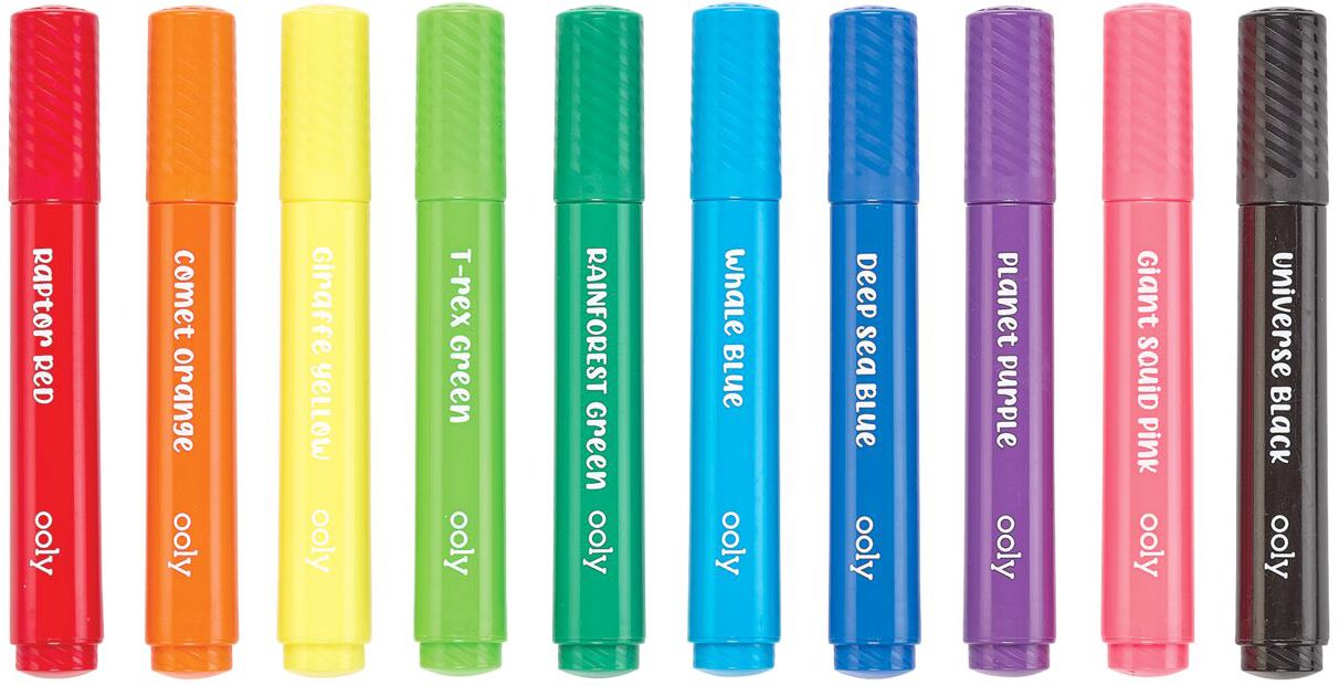 Big Bright Brush Markers - set of 10