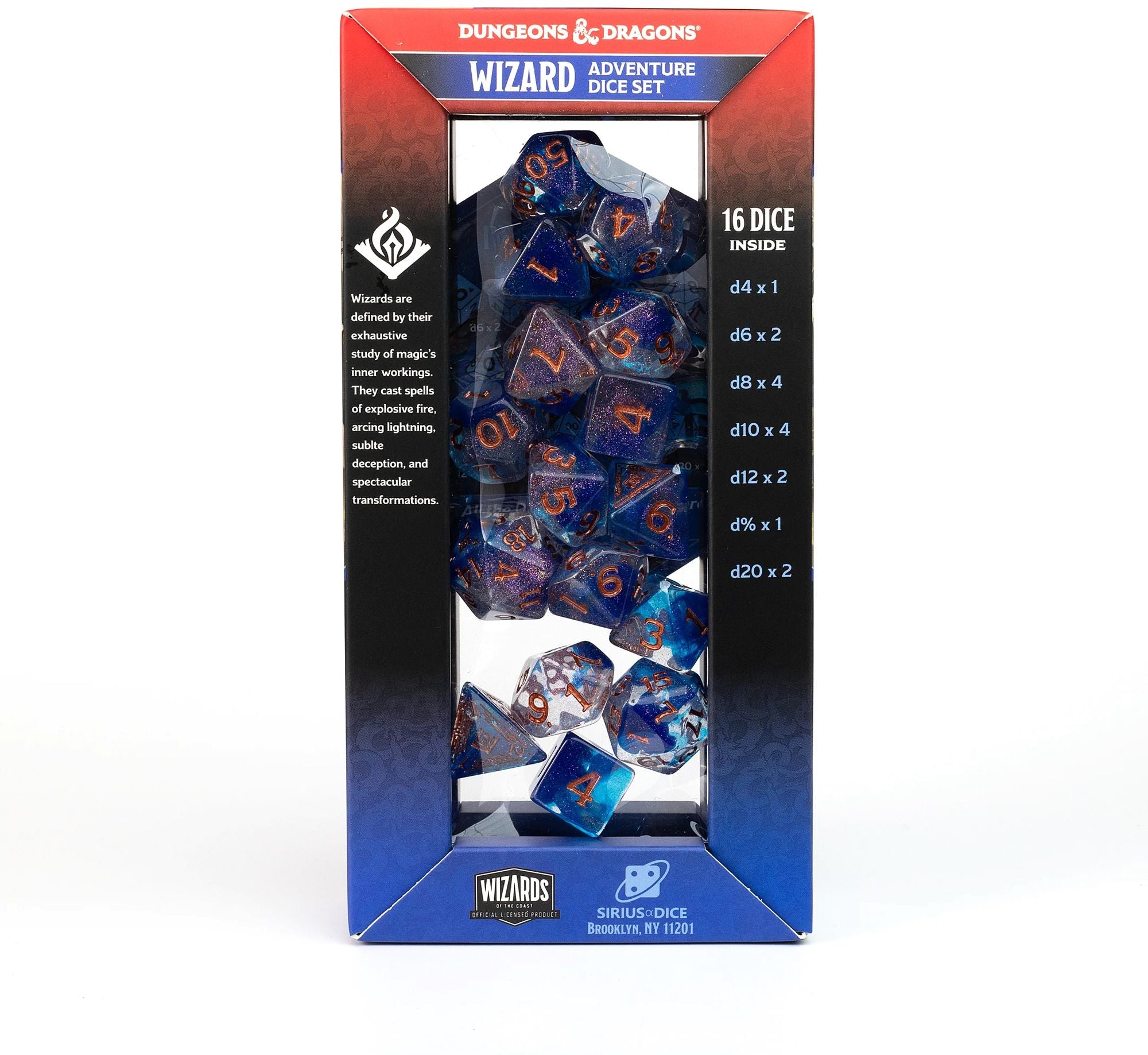 D&D Adventure Dice Set - Wizard Blue