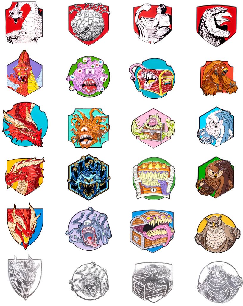 Dungeons & Dragons: Monster Individual Mystery Pins