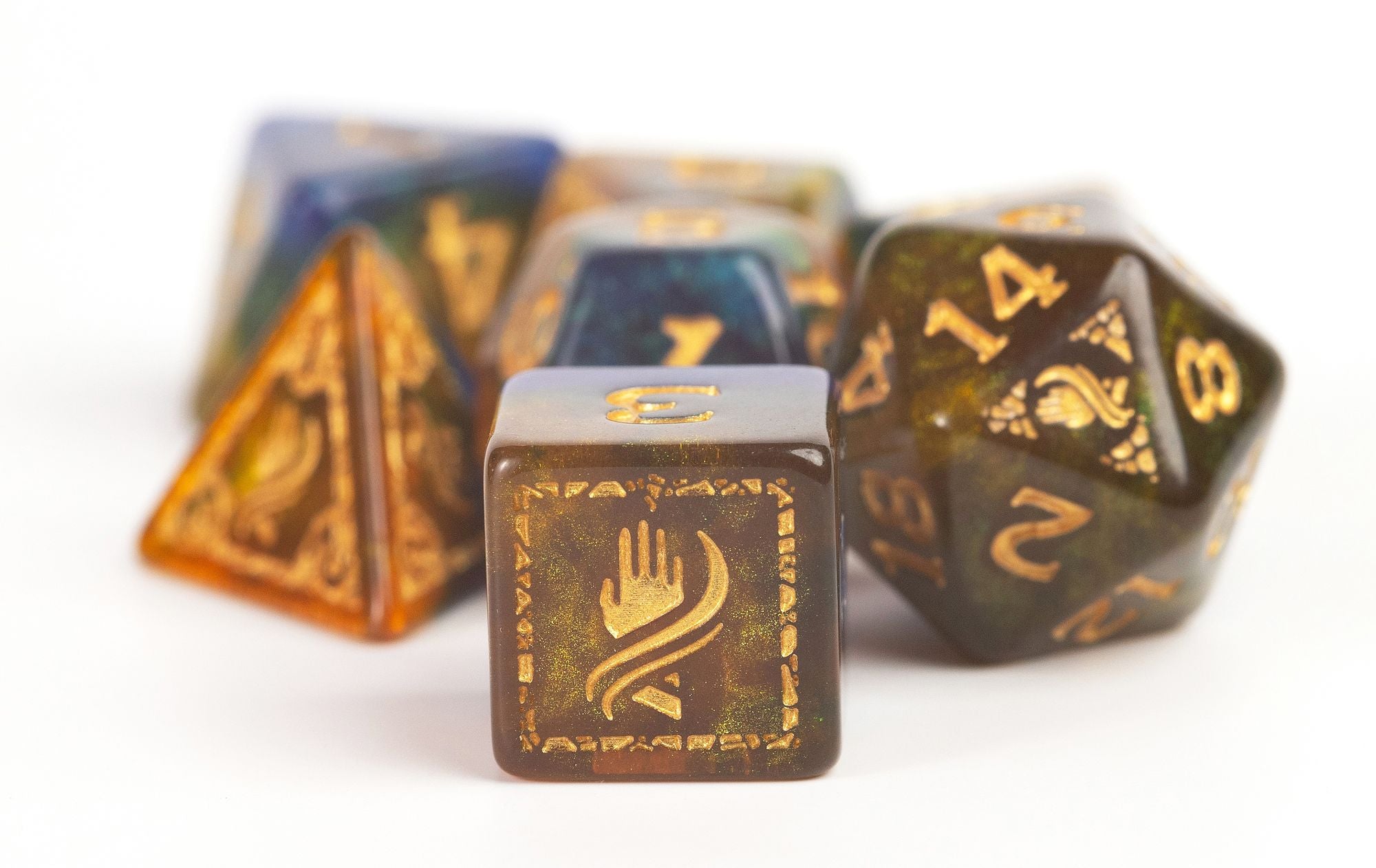 Dungeons & Dragons Adventure Dice - Monk: Blue