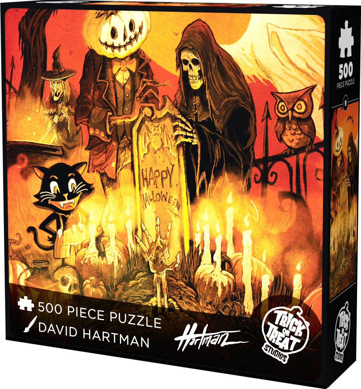 Halloween At The Cemetery 500 Piece Puzzle
