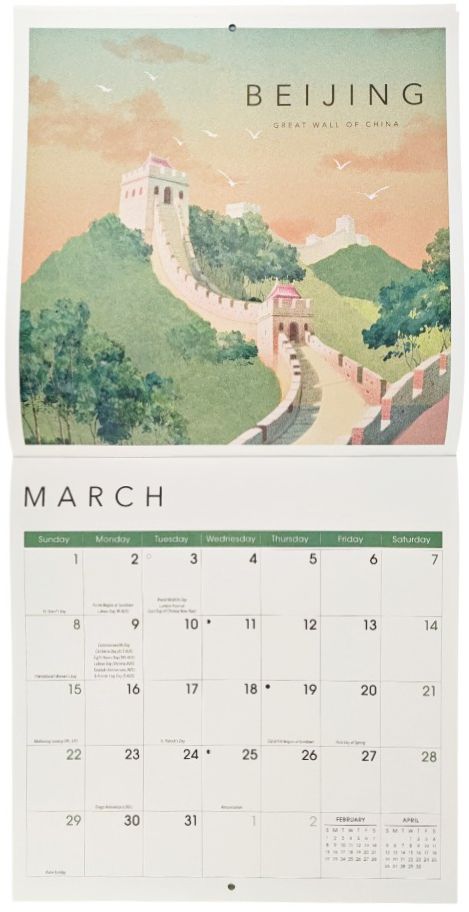 2026 City Chic Wall Calendar