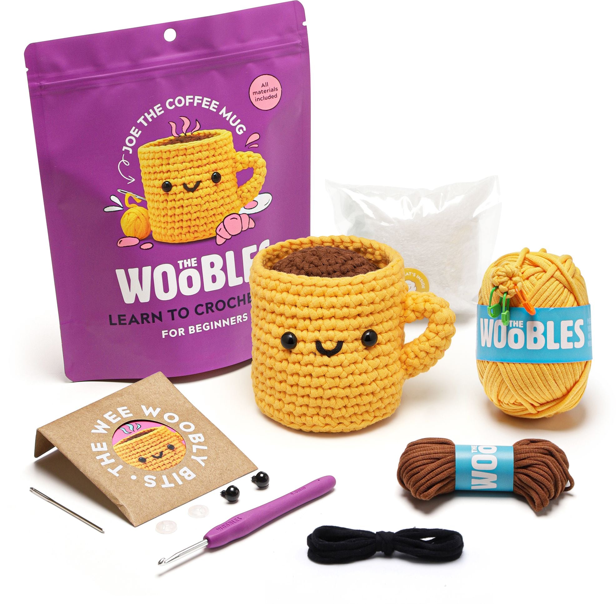 Joe the Coffee Mug Learn to Crochet Kit