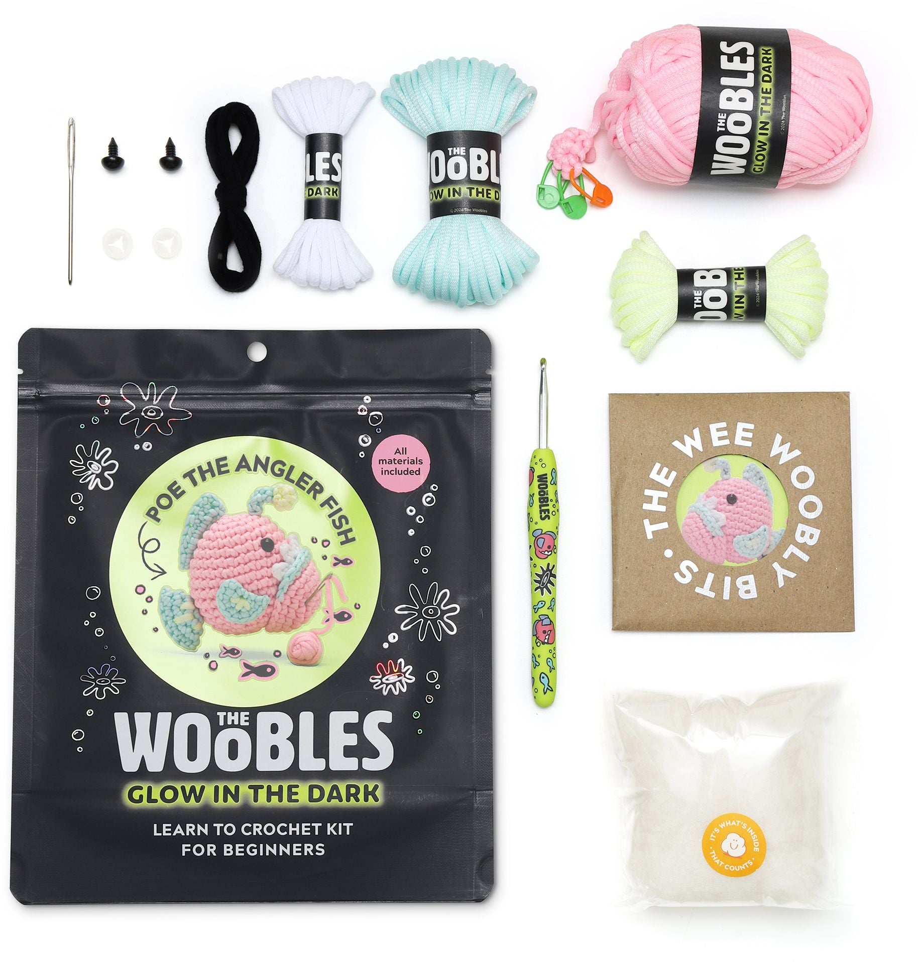 Poe the Angler Fish Learn to Crochet Kit