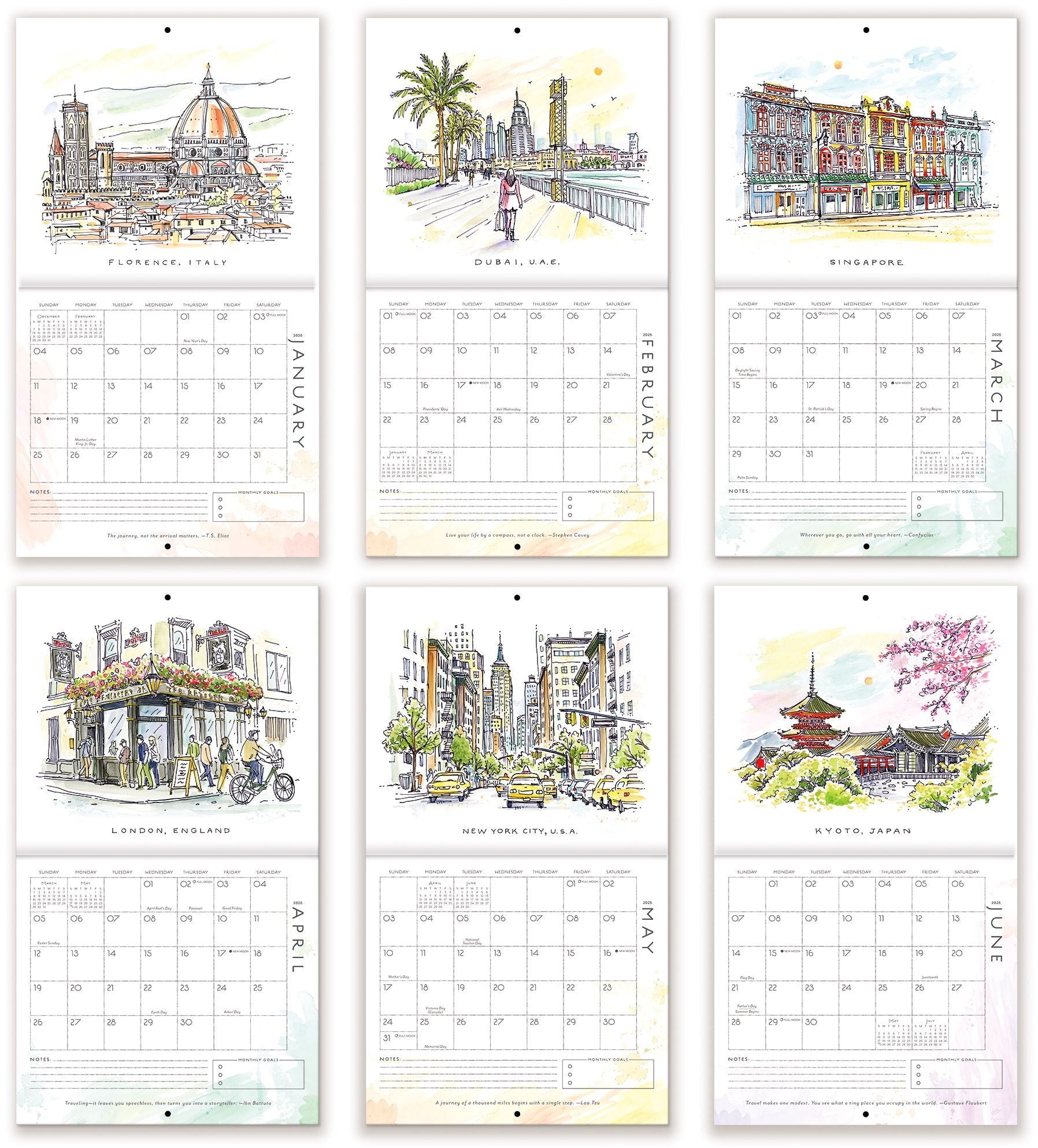 2026 Seedlings Elsewhere 12 Month Wall Calendar