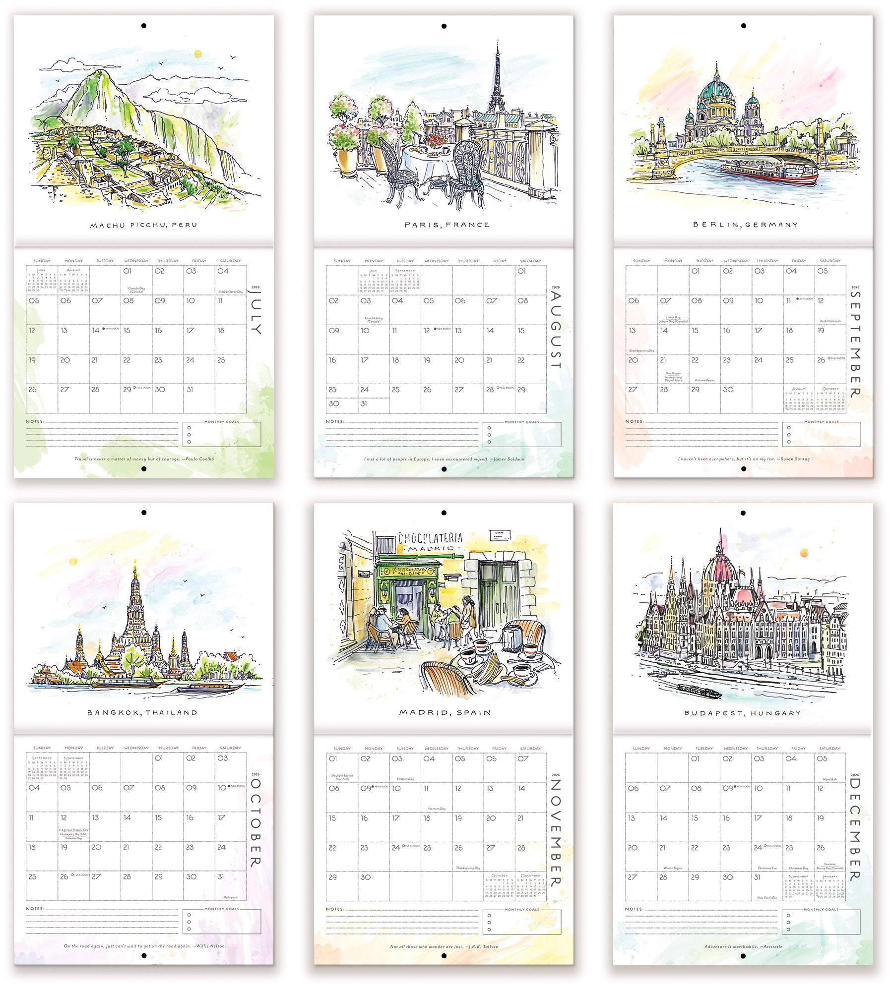 2026 Seedlings Elsewhere 12 Month Wall Calendar