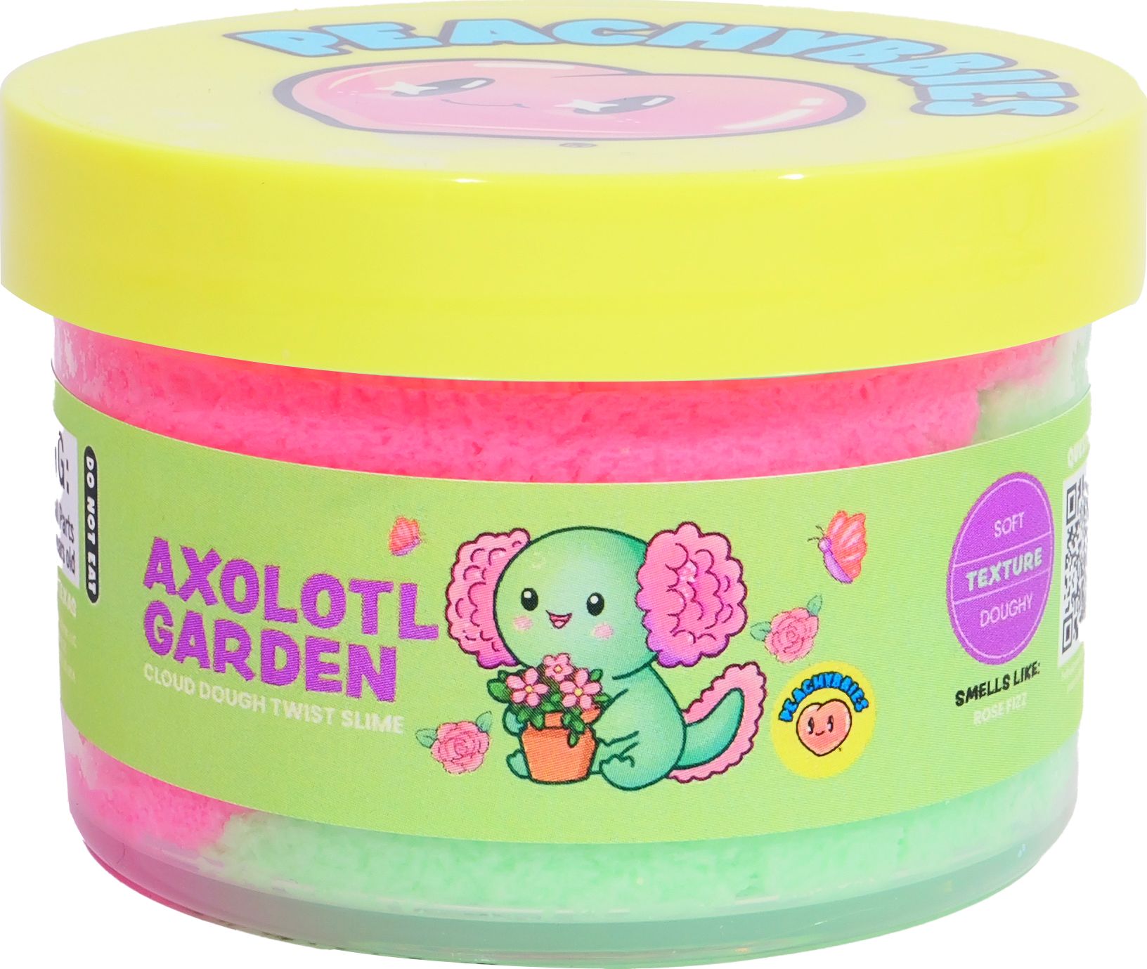 PeachyBbies 3 Piece Slime Pack Unicorn Cookie Dough, Axolotl Garden & Paca Paca Party