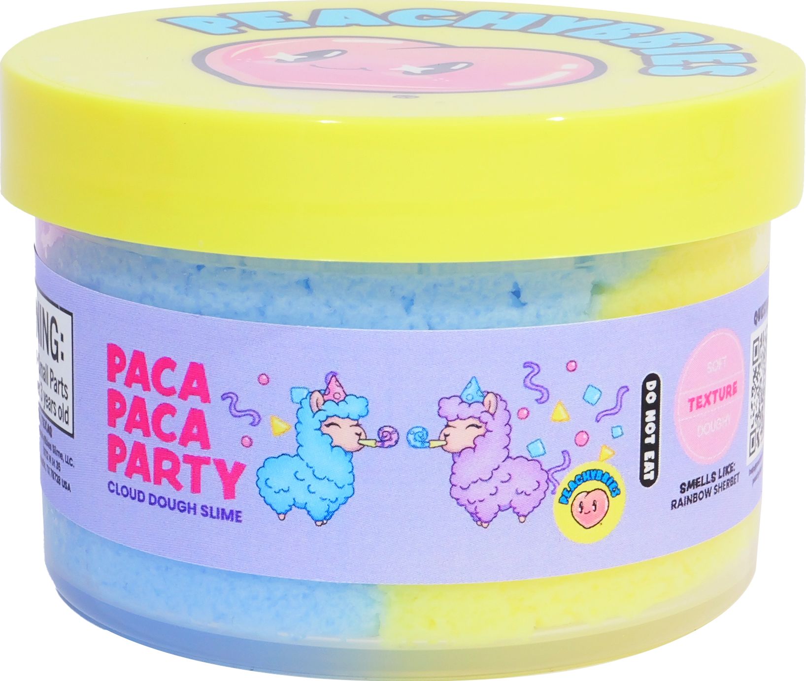 PeachyBbies 3 Piece Slime Pack Unicorn Cookie Dough, Axolotl Garden & Paca Paca Party