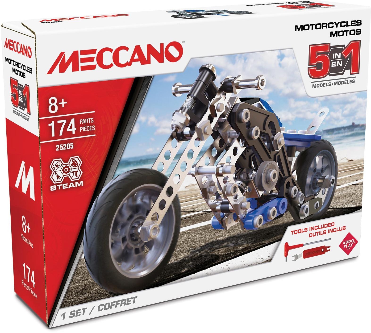 Meccano 5-in-1 Motorcycles
