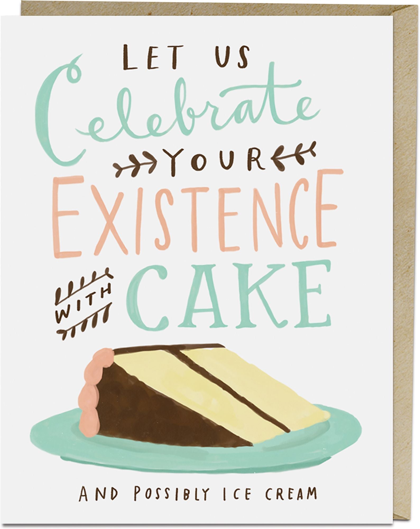 Celebrate With Cake Birthday Card