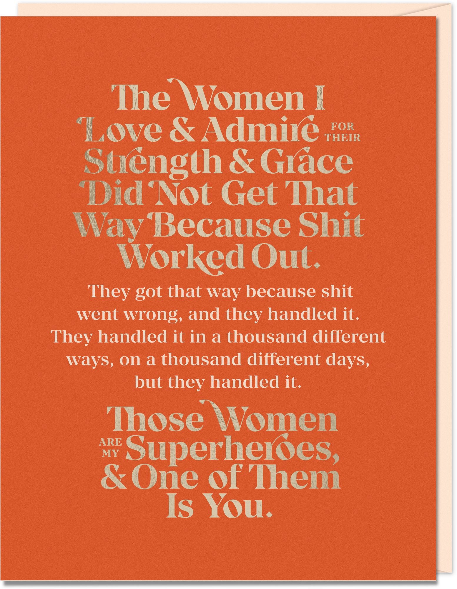 Elizabeth Gilbert The Women I Love and Admire Card