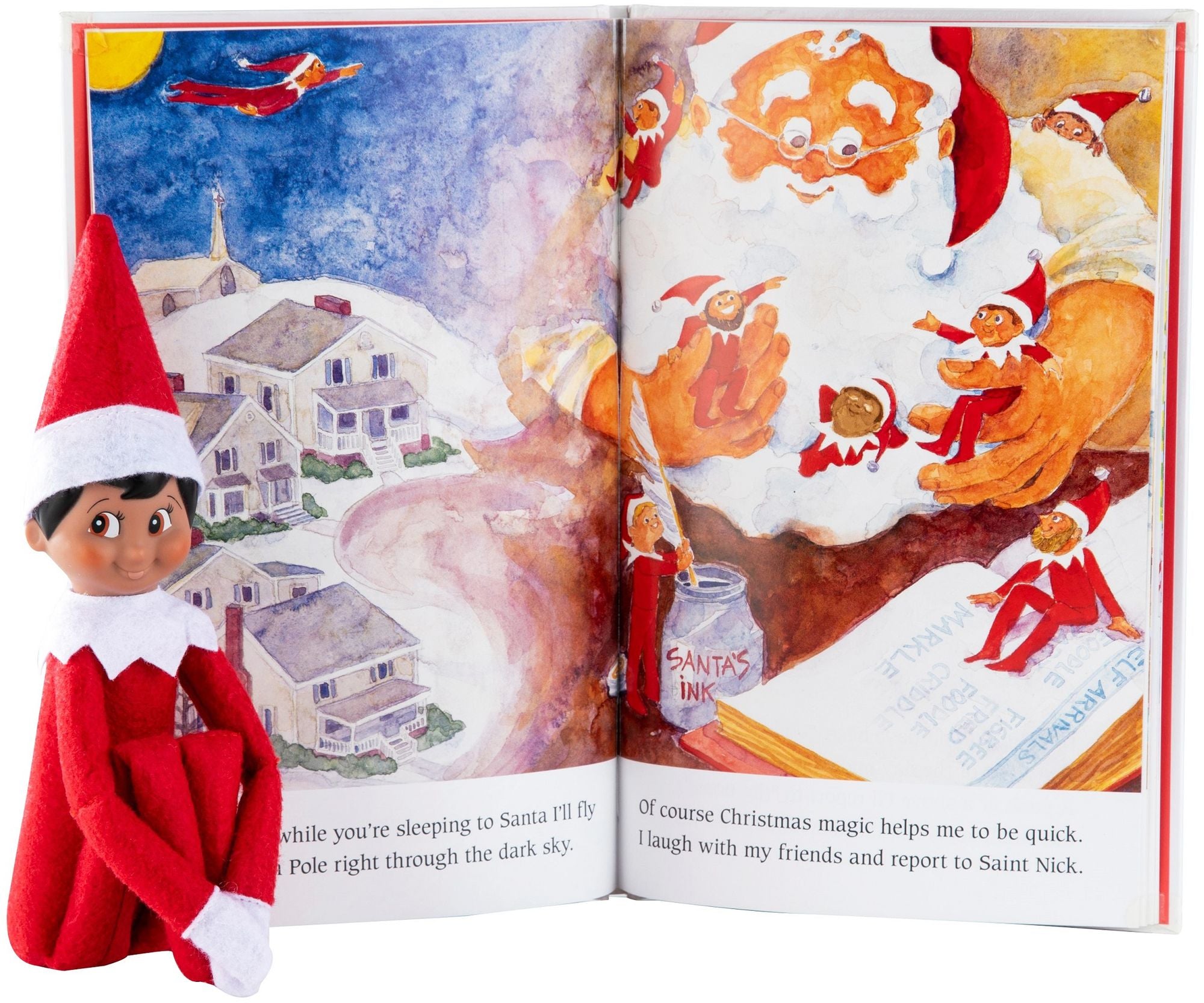The Elf on the Shelf: A Christmas Tradition (includes brown-eyed boy scout elf)