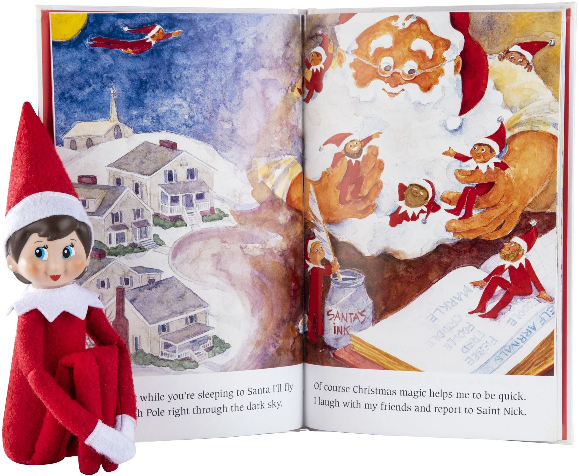 The Elf on the Shelf: A Christmas Tradition (includes blue-eyed girl scout elf)