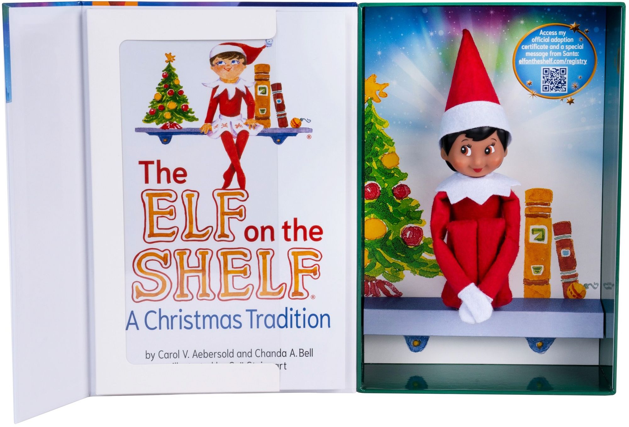 The Elf on the Shelf: A Christmas Tradition (includes brown-eyed girl scout elf)