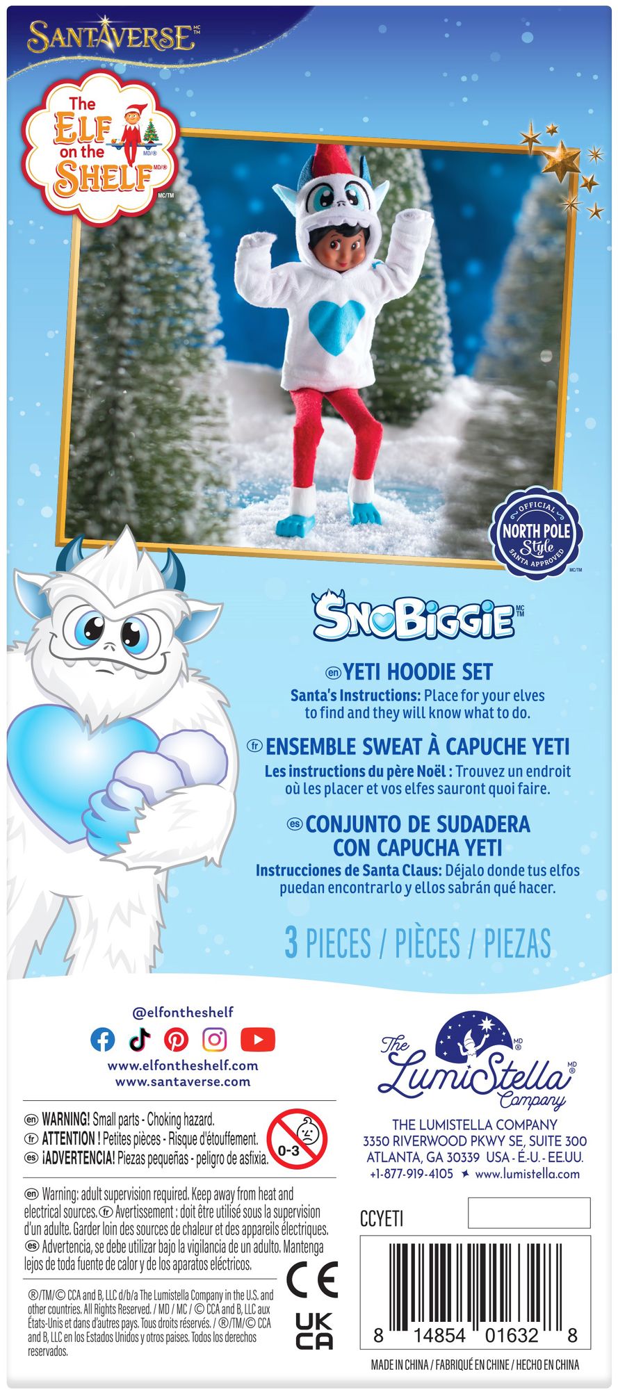 Claus Couture Collection® Yeti Hoodie Set